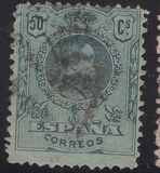 [King Alfonso XIII - Blue Control Numbers on Backside, Tipi BG8]