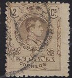 [King Alfonso XIII - Blue Control Numbers on Backside, Tipi BG]