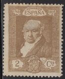 [The 100th Anniversary of the Death of Francisco de Goya, 1746-1828 - Inscription "1746 - CORREOS ESPANA - 1828", type CO1]