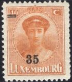 [Grand Duchess Charlotte - Surcharged, type AJ]