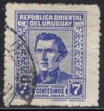 [General Jose Artigas - With Imprint "IMPRENTA NACIONAL" Bottom Right, type IW8]