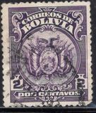 [Coat of Arms - Without dot after "BOLIVIA" in Oval, type AU11]