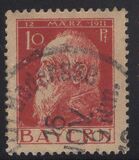 [The 90th Anniversary of the Birth of Prince Luitpold - Type I: Small 9 and no Foot on 1 in "1911". Type II: Large 9 and Foot on 1 in "1911", Typ F4]