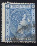 [King Alfonso XII - Blue Framed Numbers on Backside, 1-100 on each sheet, type AN2]