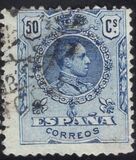 [King Alfonso XIII - Blue Control Numbers on Backside, 類型 BG8]