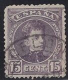 [King Alfonso XIII - Control Number on Backside - New Colors, Typ AT12]