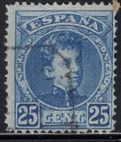 [King Alfonso XIII - Blue Control Numbers on Backside, Typ AT5]