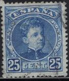 [King Alfonso XIII - Blue Control Numbers on Backside, Typ AT5]