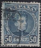 [King Alfonso XIII - Blue Control Numbers on Backside, Typ AT8]
