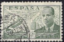 [Airmail - Juan di la Cierva - Different Perforation - Stoneprint from F.N.M.T, type LH12]