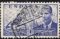 [Airmail - Juan di la Cierva - Different Perforation - Stoneprint from F.N.M.T, type LH11]