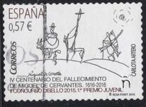 [Universe of Cervantes 2016 - National Seal Contest "Disello" - The 400th Anniversary of the Death of Miguel de Cervantes (1616-2016) - (Self-Adhesive), type GLB]