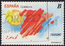 [Tourism - Map of Spain. Self Adhesive, Typ FWR]