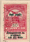 [Aid to Flood Victims Stamps of 1913 Overprinted "Hadi segély" and Surcharged - Military Aid for Widows and Orphans, 类型 K5]
