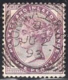 [Queen Victoria - Inscription "POSTAGE AND INLAND REVENUE", ประเภท AI1]