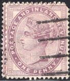 [Queen Victoria - Inscription "POSTAGE AND INLAND REVENUE", type AI1]