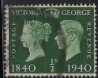 [Queen Victoria and King George VI, type CZ]
