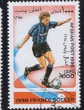 [Mondiali di calcio 1998 - Francia - Secondo l'UPU, il governo dell'Afghanistan dopo il 2001 ha dichiarato che tutti i francobolli con il nome Afghan Post, prodotti durante l'era del dominio talebano, erano non autorizzati e illegali, Scrivi AMI]