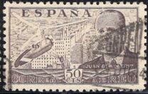[Airmail - Juan di la Cierva - Different Perforation - Stoneprint from F.N.M.T, type LH10]