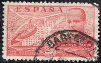 [Airmail - Juan di la Cierva - Different Perforation - Stoneprint from F.N.M.T, type LH8]