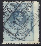 [King Alfonso XIII - Blue Control Numbers on Backside, 類型 BG8]