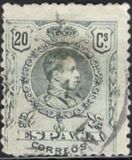 [King Alfonso XIII - Blue Control Numbers on Backside, 類型 BG4]