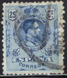 [King Alfonso XIII - Blue Control Numbers on Backside, 類型 BG5]