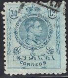 [King Alfonso XIII - Blue Control Numbers on Backside, 類型 BG6]