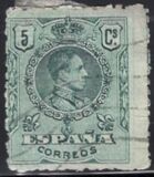[King Alfonso XIII - Blue Control Numbers on Backside, 類型 BG1]