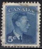 [King George VI - Inscription: "POSTES POSTAGE", type EN]