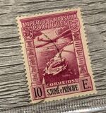 [Airplane over Globe - Inscription "S. TOMÉ", tyyppi AS8]
