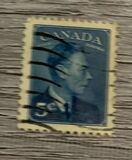 [King George VI - Inscription: "POSTES POSTAGE", type EN]