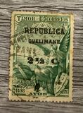 [Portuguese Macau Postage Stamps Surcharged & Overprinted "REPUBLICE QUELIMANE", type A3]