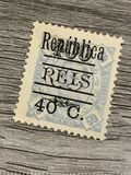 [Issues of 1902 Overprinted "Republica" and Surcharged "40 C.", type AM]