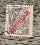 [Issues of 1895 & 1907 Overprinted "REPUBLICA", type I4]