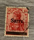 [German Empire Stamps Overprinted "SARRE", type A5]