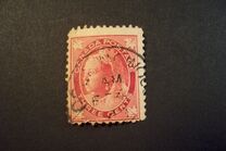 [Queen Victoria - Maple Leaf in Corners, type P3]