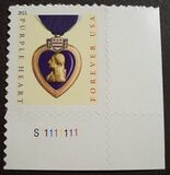 [Purple Heart - Self-Adhesive Stamp (44 cents), タイプ FVA]