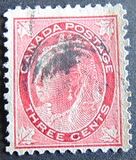 [Queen Victoria - Maple Leaf in Corners, type P3]