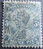 [King George V, 1865-1936 - Inscription "INDIA POSTAGE", tegund XAV1]