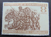 [Airmail - The 420th Anniversary of the Birth of Miguel de Cervantes, tipas TF]