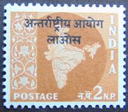 [India Postage Stamps Overprinted, type B]