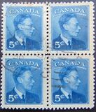 [King George VI - Inscription: "POSTES POSTAGE", Tipi EN]