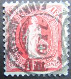 [Svizzera in piedi - Carta: bianca - Filigrana: Marchio di controllo 1 (croce all'int. dell'ovale), Scrivi M10]