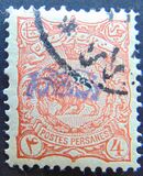 [No. 97-105 Handstamped in Violet, type X1]