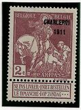 [Overprinted "CHARLEROI 1911", type AP9]