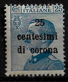 [Italian Stamps Surcharged, type F]