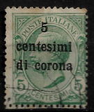 [Italian Stamps Surcharged, type C]
