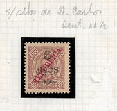 [Issues of 1902/1905 Overprinted "REPUBLICA", type AK9]