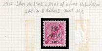 [Issues of 1902/1905 Overprinted "REPUBLICA", Tipi AP15]